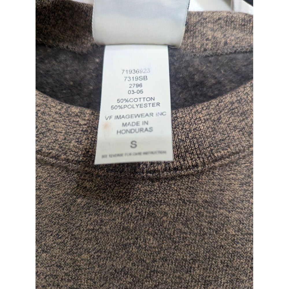 Vintage 90s Lee Sport Crewneck Sweatshirt Men's Small Heather Brown Blank - Picture 4 of 14